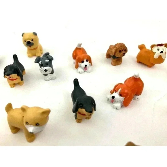 34 pc Tiny Dogs Miniature Figurines Crafts Various Breeds NEW Puppy Pet - Picture 12 of 12